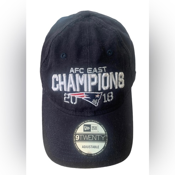 AFC East CHAMPIONS 2018 NE Patriots Hat Adjustable Cap - Picture 1 of 6